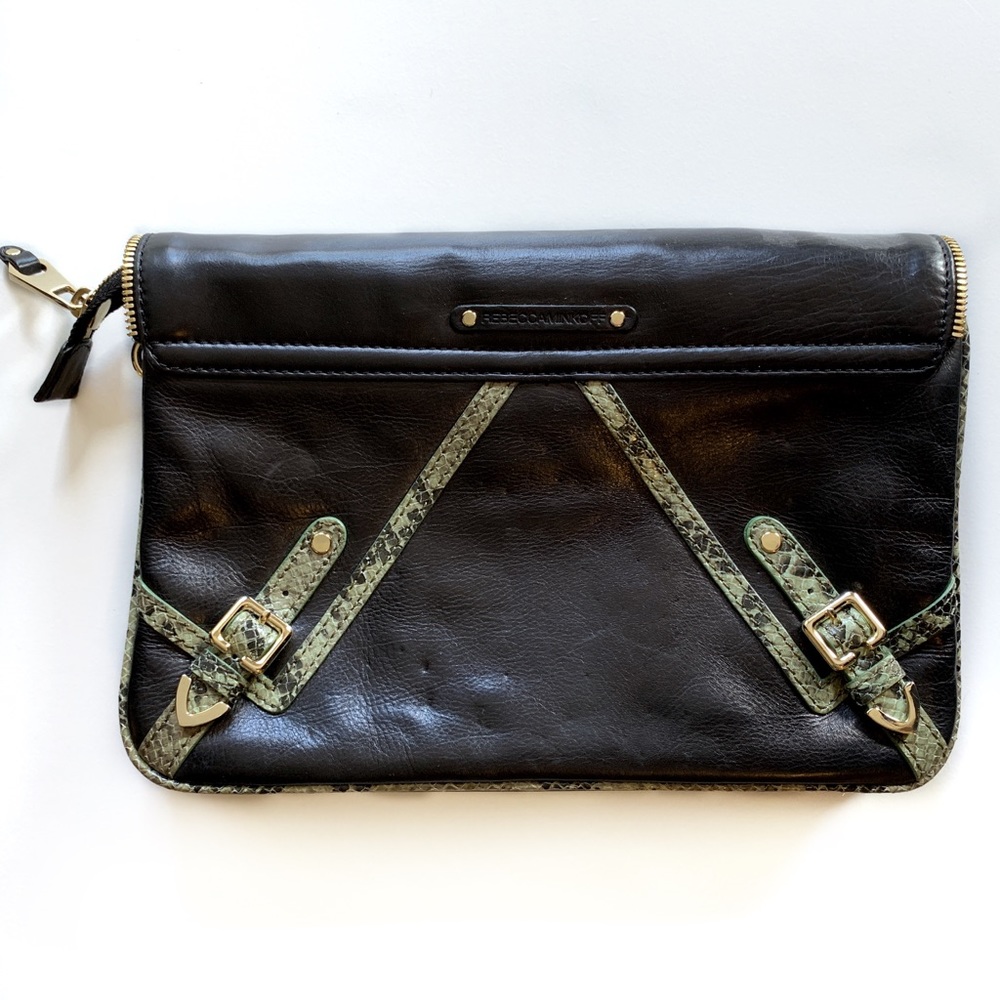 Rebecca Minkoff Maria Convertible Python Clutch - image 2